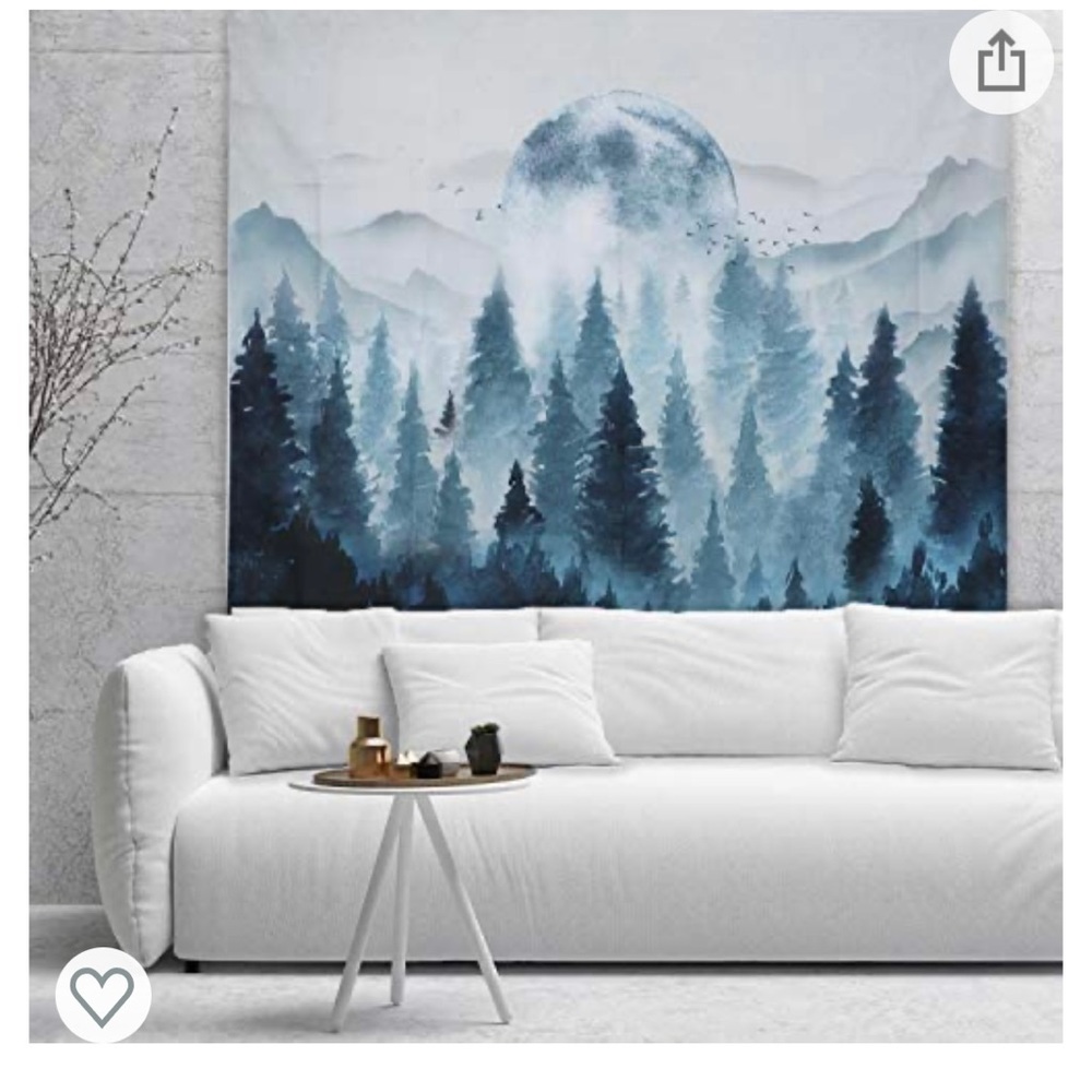 Wall hanging Misty forest